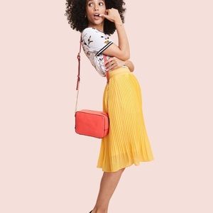 A New Day Yellow Pleated Skirt